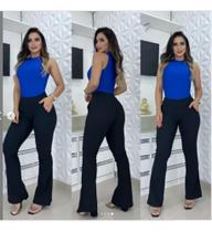Calça Flare Auto Relevo Nova Coleção!!!