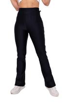 Calça Flare Bailarina Fitness 3d Poliamida Cintura Alta