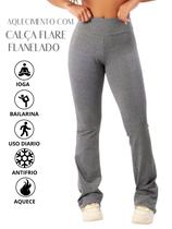 Calça Flare Bailarina Flanelada Térmica Antifrio Forrada Em Suplex WOLFOX