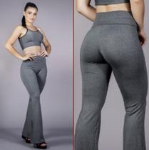 Calça Flare Bailarina Legging FITNESS FEMININA Max Modas Modas Preta