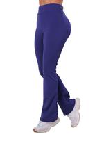 Calça Flare Bailarina Neoprene Feminina Com Bolso Cintura/Alta