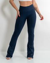 Calça Flare Bailarina Poliamida Cintura Alta Zero Transparência