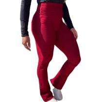 Calça Flare Bandagem com Elastano