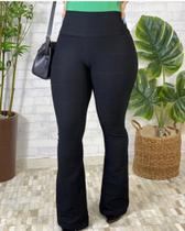 Calça flare bandagem feminina boca de sino flare grossa pp,p,m,g,gg