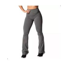 Calça Flare Boca De Sino Bailarina Cintura Alta - Preta ou Cinza