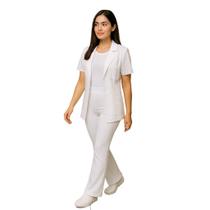 Calça Flare, Boca de sino Branca, Cintura Alta, Leggin, Moda Feminina, Para Academias, Farmacêuticos