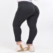 Calça Flare Botão e Zíper Empina Bumbum - Malha Premium