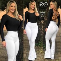 Calça flare branca