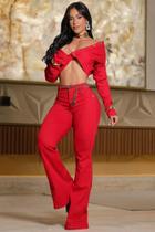 CALÇA FLARE C/ CINTO Pit Bull jeans REF 88575 CALÇA FLARE C/ CINTO Pit Bull jeans REF 88575