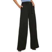 Calça Flare Com Cinto Lupo 41878-001 Microfibra Calça Flare Com Cinto Lupo 41878-001 Microfibra