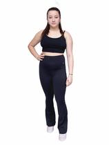 Calça Flare Compressão Com Cinta