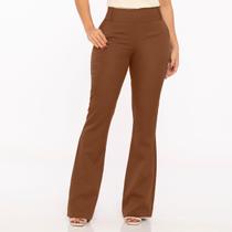 Calça Flare De Alfaiataria Marrom Canela Essencial