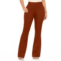 Calça Flare De Alfaiataria Terra Cota Essencial MULHER BRASIL