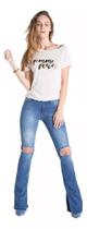 Calça Flare Elastano Brix Calça Flare Elastano Brix