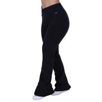Calça Flare Feminina Compressão Cintura Alta Suplex Poliamida
