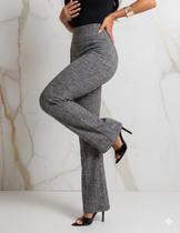Calça Flare Feminina Social Cintura Alta Com Elastano Calça Elegante Modeladora Confortável Calça Flare Feminina Social Cintura Alta Com Elastano Calça Elegante Modeladora Confortável