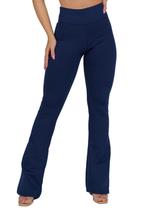 Calça Flare Flanelada Térmica Cintura Alta Quentinha Inverno