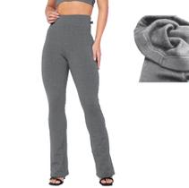 Calça Flare Flanelada Térmica Pelúcida Quentinha Inverno