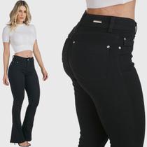 Calça Flare HNO Jeans Petit Preta Calça Flare HNO Jeans Petit Preta