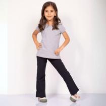 Calça flare infantil de poliamida power 2 ao 8 Calça flare infantil de poliamida power 2 ao 8