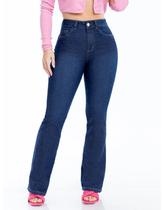 Calça Flare Jeans Biotipo Feminina Petit Para Baixinhas Moderna Premium