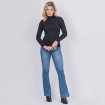 Calça Flare Jeans Feminina BK34014- - Bokker