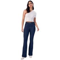 Calça Flare Jeans Feminina cintura alta modeladora L Seven Calça Flare Jeans Feminina cintura alta modeladora L Seven