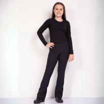 Calça Flare Juvenil De Poliamida Power 10 ao 16