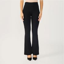 Calça Flare Legging bailarina em cotton Cintura Alta Tribo Livre Calça Flare Legging bailarina em cotton Cintura Alta Tribo Livre