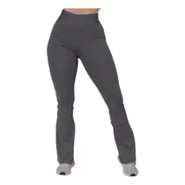 Calça Flare Legging Boca De Sino Suplex Sem Transparência Cós Alto Calça Flare Legging Boca De Sino Suplex Sem Transparência Cós Alto