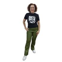 Calça Flare material sintético Rodeio Romaria Festa do Peão Sertanejo