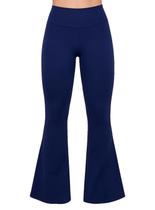 Calça Flare Nay Sport CL31 Feminina Cós Largo Poliamida T. P/G