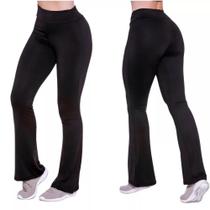 Calça Flare Peluciada Feminina Legg Bailarina Flanelada