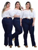 Calça Flare Plus Size Elegante 46 Ao 56 Preço De Atacado