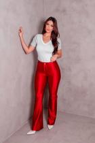 Calça Flare Prada Solange Calça Flare Prada Solange