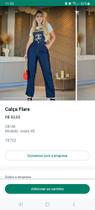 Calça flare