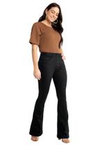 Calça flare sarja chapa barriga e não desbota lunender 67832