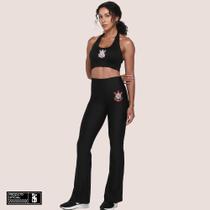 Calça Flare Timão Feminina Produto Oficial Caimento Top Calça Flare Timão Feminina Produto Oficial Caimento Top