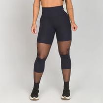 Calça fuseau De Chelles com Recortes em Tela e Termocolante Calça fuseau De Chelles com Recortes em Tela e Termocolante