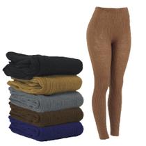 Calça Fusô De Lã Adulto Feminina Lisa Fina Inverno Frio