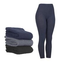 Calça Fusô Fina De Lã Tricot Feminina Adulto Lisa Inverno - Zafina