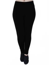 Calça Fusô Fitness Com Nervura Grossa Confortável Preta