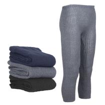 Calça Fusô Grossa Lã Tricot Unissex Adulto Lisa Inverno