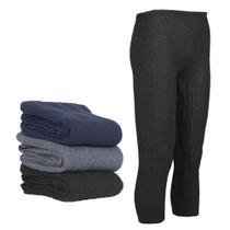 Calça Fusô Grossa Tricot Lã Unissex Lisa Adulto Inverno