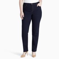 Calça Gloria Vanderbilt Amanda Classic de cintura alta cônica
