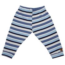 Calça Gorette The Cat Sem Pé Dinossauro Listrado Azul