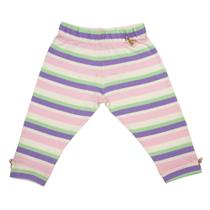 Calça Gorette The Cat Sem Pé Elefante Listrada Rosa Calça Gorette The Cat Sem Pé Elefante Listrada Rosa