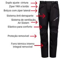 Calça gutti motociclista feminina proteção