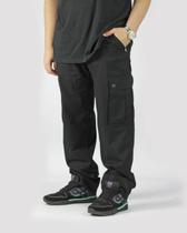 Calça Habito Cargo Botton - Preta Calça Habito Cargo Botton - Preta
