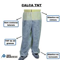 Calça Hospitalar Descartável Em Tnt Branco 25 Gramas 10 Un Calça Hospitalar Descartável Em Tnt Branco 25 Gramas 10 Un